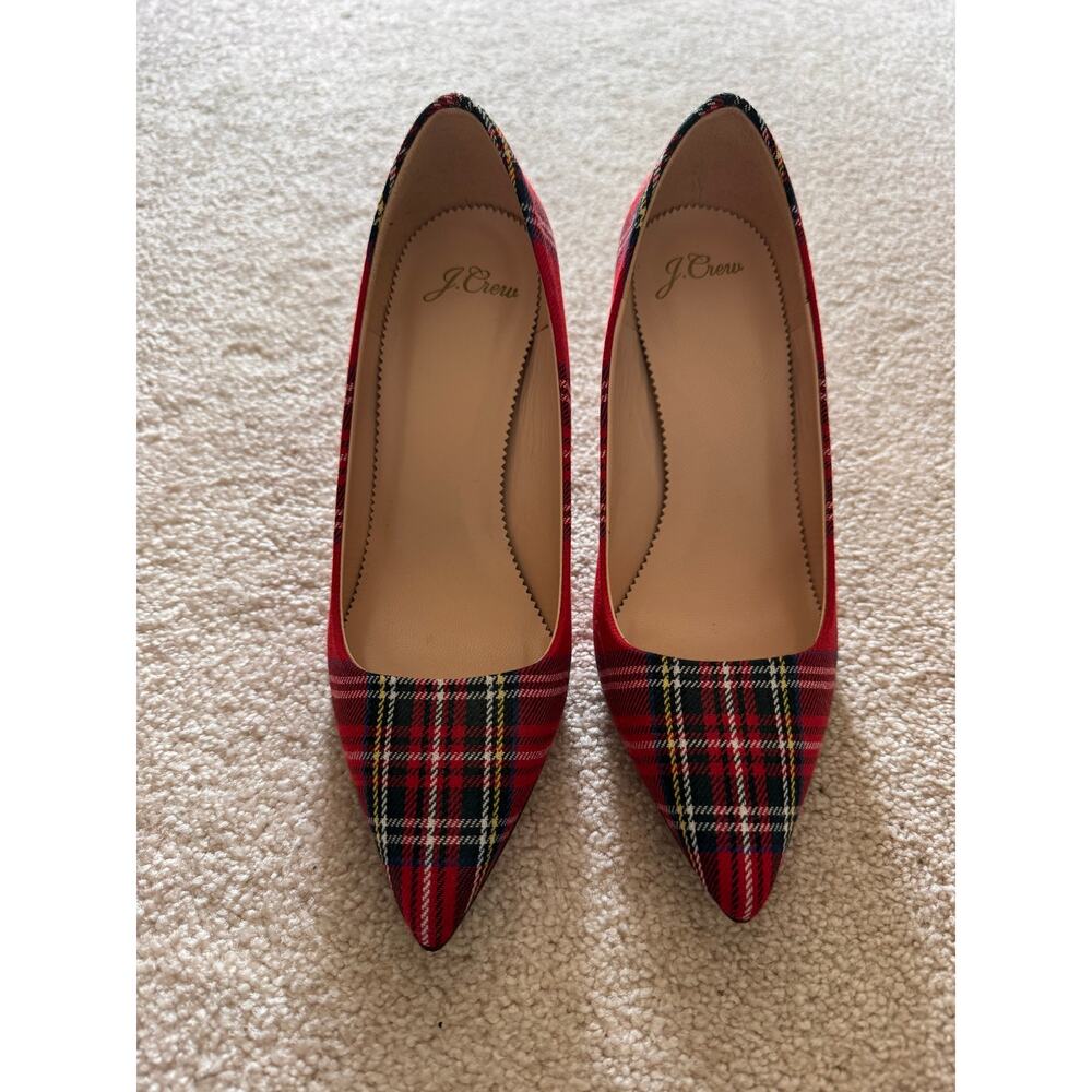 NEW Women’s JCrew Plaid Pumps,  MADE IN ITALY, 6.5